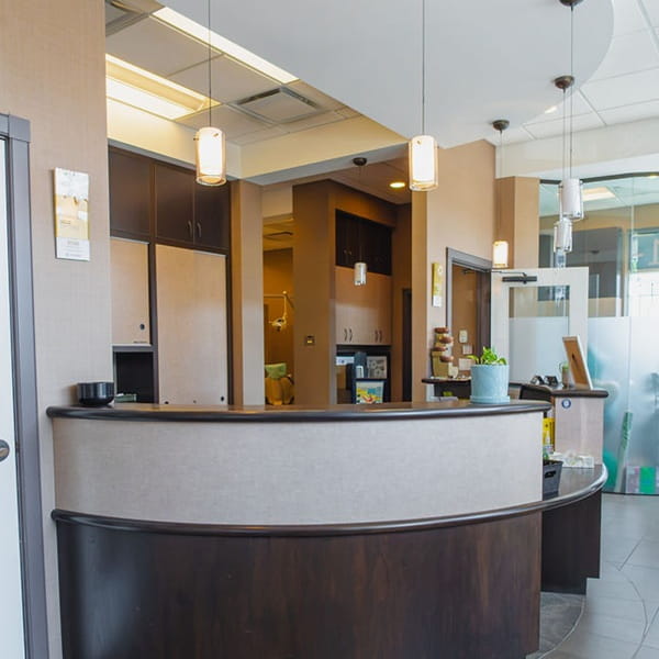 G_Dental_Clinic_Reception_Counter South Surrey Family Dentist Grandview Corners